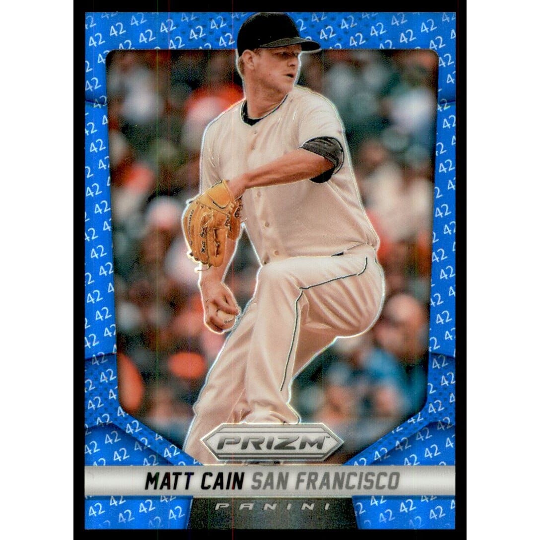 2014 Panini Prizm Prizms Blue 42 #57 Matt Cain