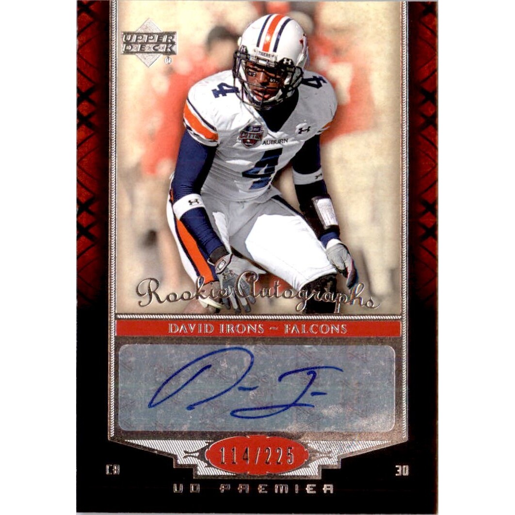 2007 Upper Deck Premier #113 David Irons AU RC. rookie card picture