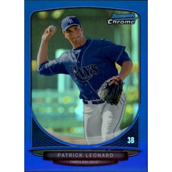 2013 Bowman Chrome Prospects Blue Refractors #BCP49 Patrick Leonard