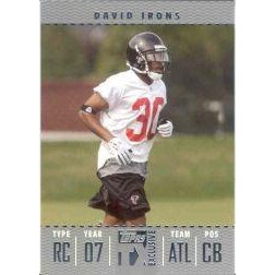 2007 Topps TX Exclusive Silver #168 David Irons. rookie card picture
