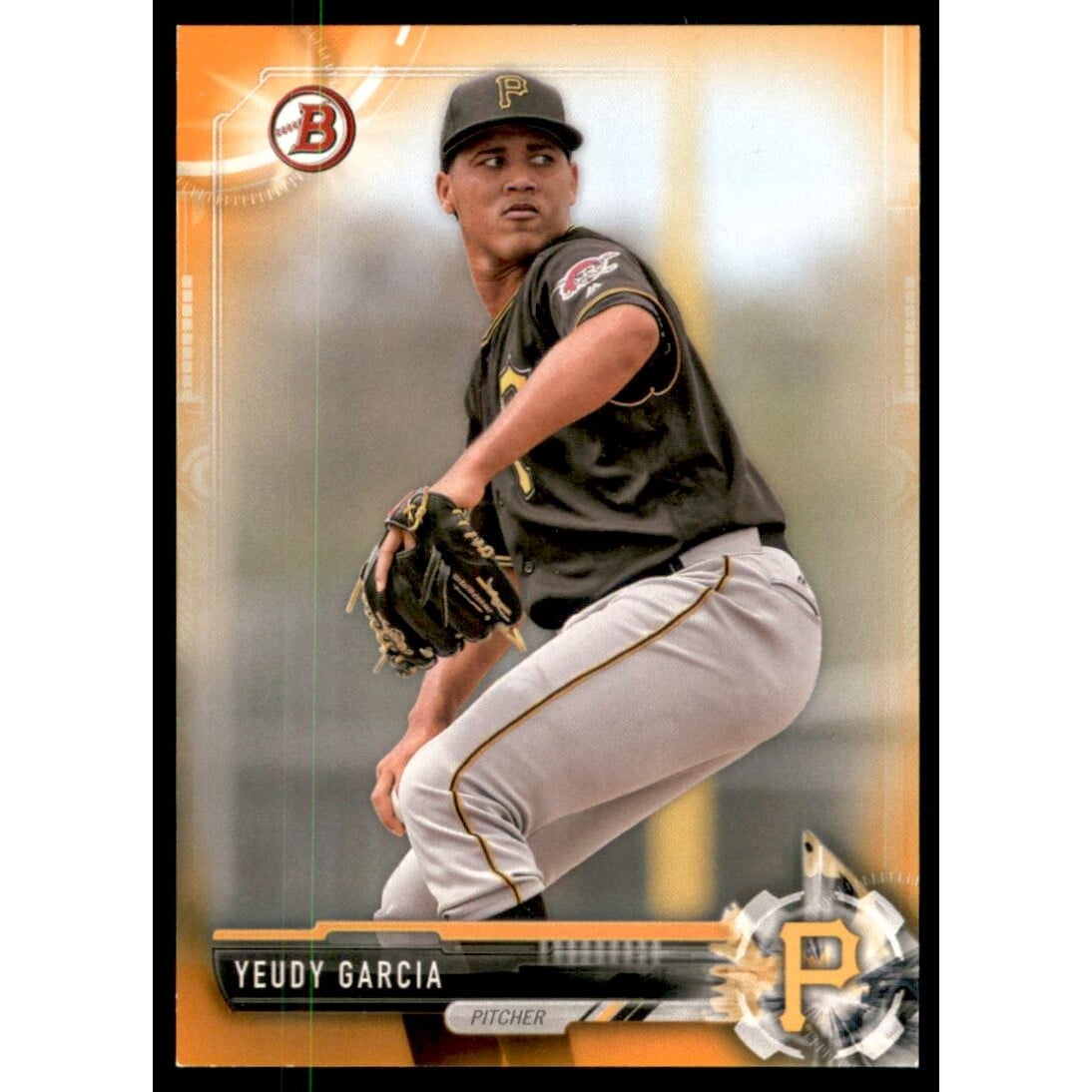2017 Bowman Prospects Orange #BP34 Yeudy Garcia. rookie card picture