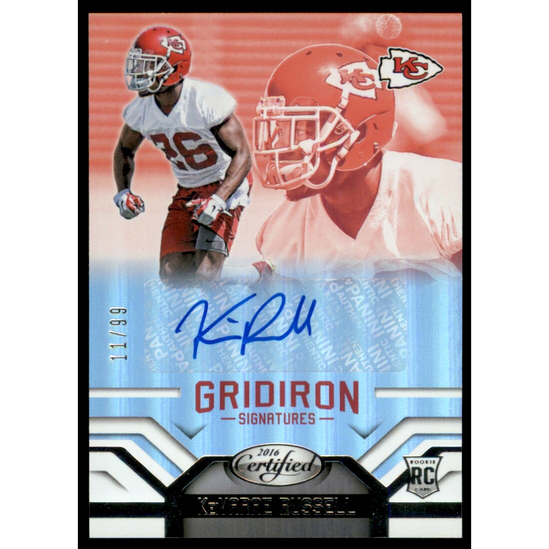 2016 Certified Gridiron Signatures #GSKR KeiVarae Russell/99