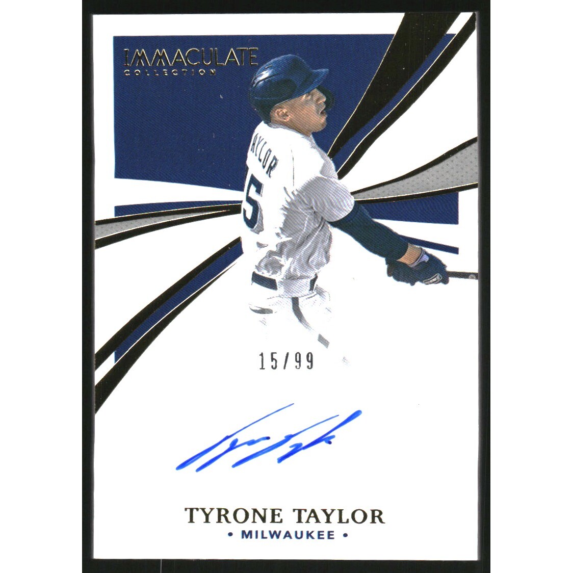 2021 Immaculate Collection Immaculate Signatures #98 Tyrone Taylor/99