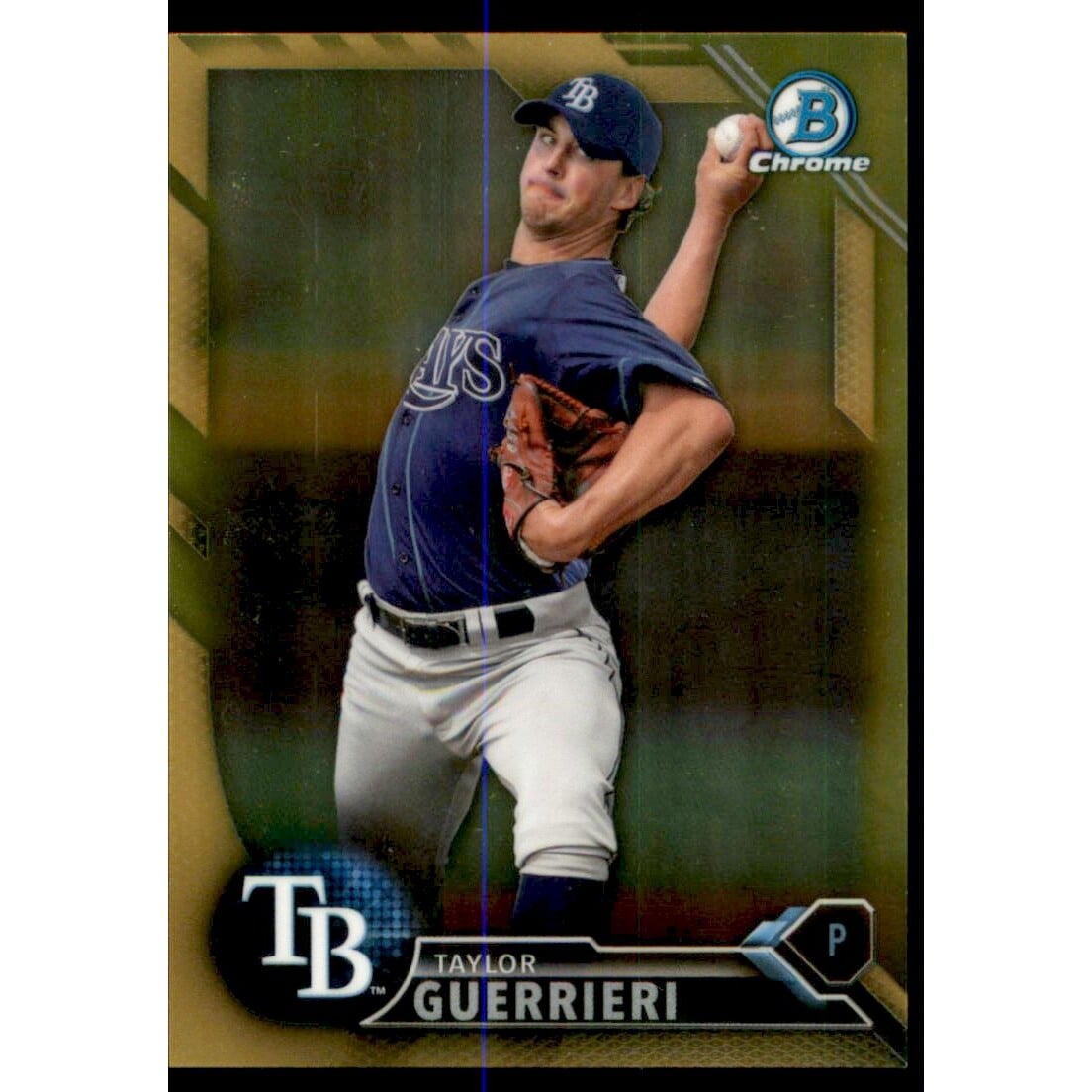 2016 Bowman Chrome Prospects Gold Refractors #BCP233 Taylor Guerrieri. rookie card picture