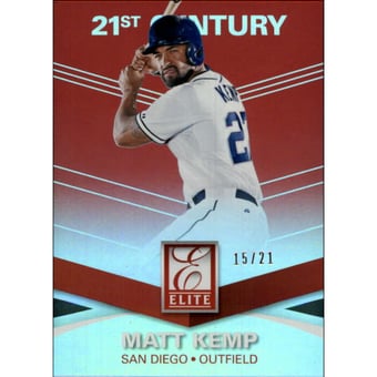 2015 Elite 21st Century Red #143 Matt Kemp