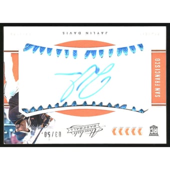 2020 Absolute Light Blue #127 Jaylin Davis AU/50