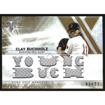 2015 Topps Triple Threads Relics Sepia #TTRCBZ3 Clay Buchholz