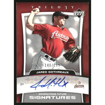 2005 Upper Deck Trilogy Generations Future Signatures Silver #JG Jared Gothreaux/199