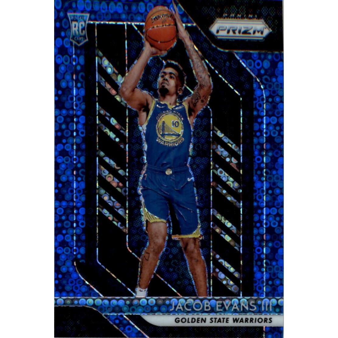2018-19 Panini Prizm Prizms Fast Break Blue #212 Jacob Evans III