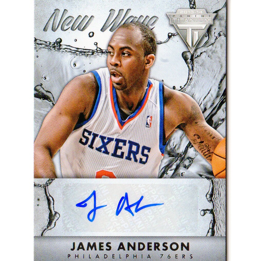 2013-14 Panini Titanium New Wave Signatures #49 James Anderson