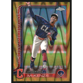 2025 Topps Chrome Gold RayWave Refractors #21 Triston McKenzie