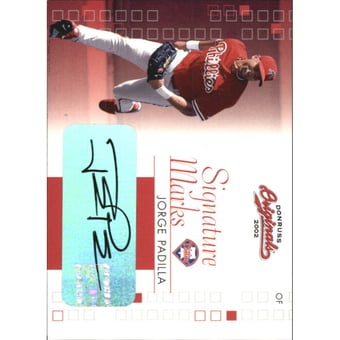 2002 Donruss Originals Signature Marks #16 Jorge Padilla/200