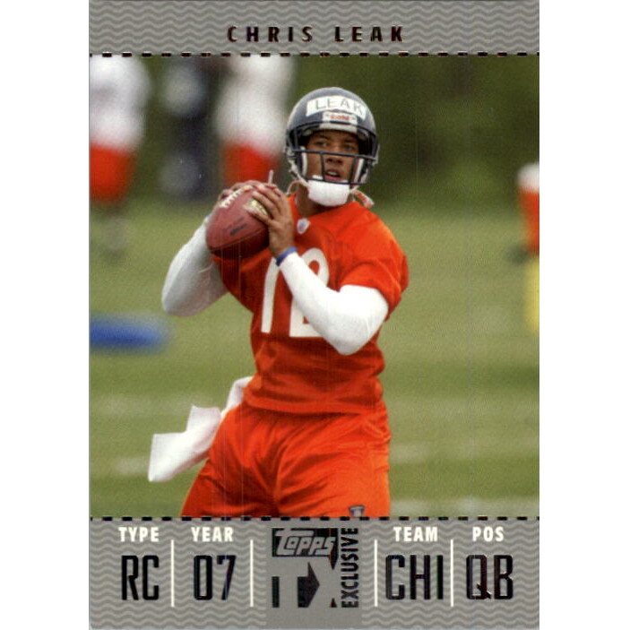 2007 Topps TX Exclusive Silver #128 Chris Leak. rookie card picture