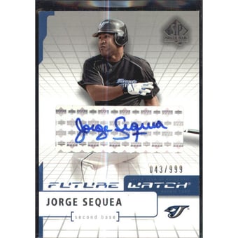 2004 SP Authentic Future Watch Autograph #186 Jorge Sequea FW