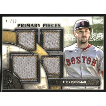 2025 Topps Museum Collection Primary Pieces Quad Relics #SPPQAB Alex Bregman