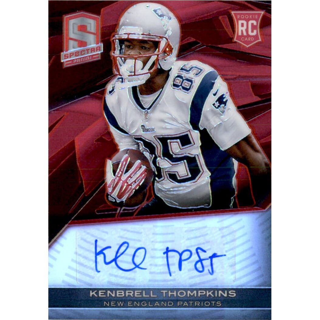 2013 Panini Spectra Red #154 Kenbrell Thompkins AU. rookie card picture
