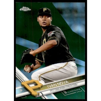 2017 Topps Chrome Green Refractors #156 Ivan Nova