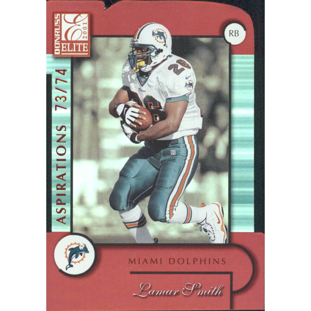 2001 Donruss Elite Aspirations #49 Lamar Smith/74