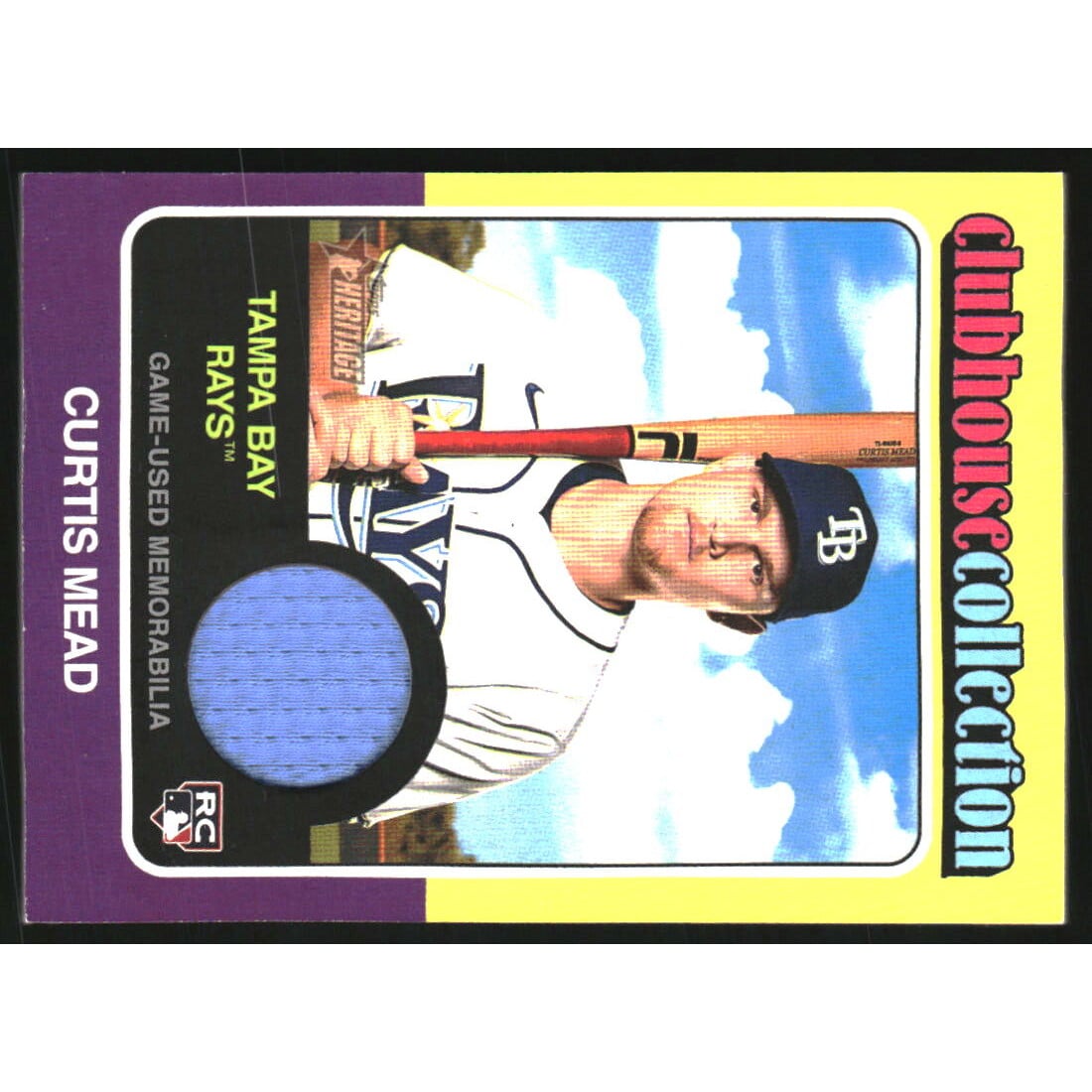 2024 Topps Heritage Clubhouse Collection Relics #CCRCM Curtis Mead HN