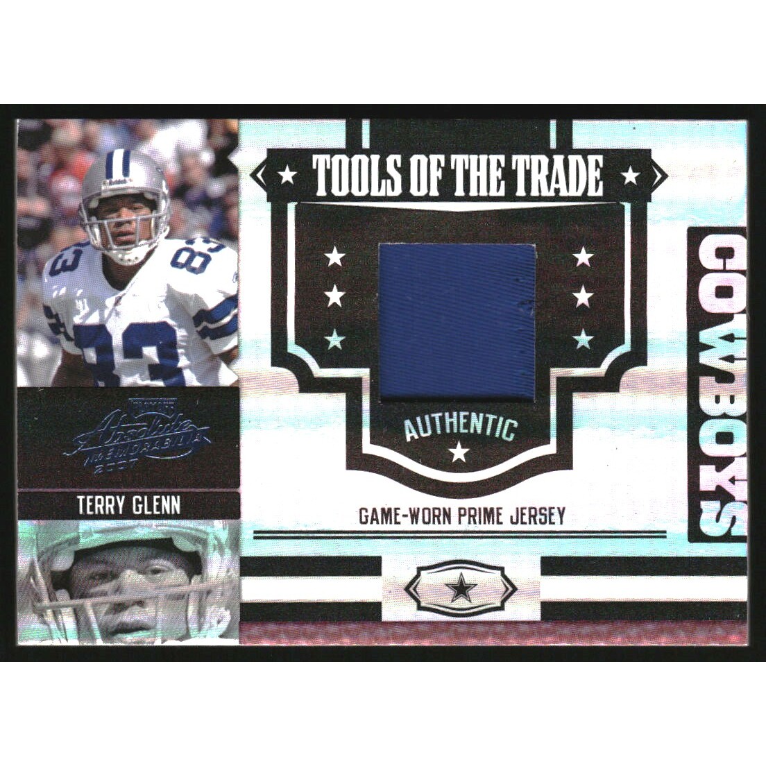 2007 Absolute Memorabilia Tools of the Trade Material Black Spectrum #136 Terry Glenn
