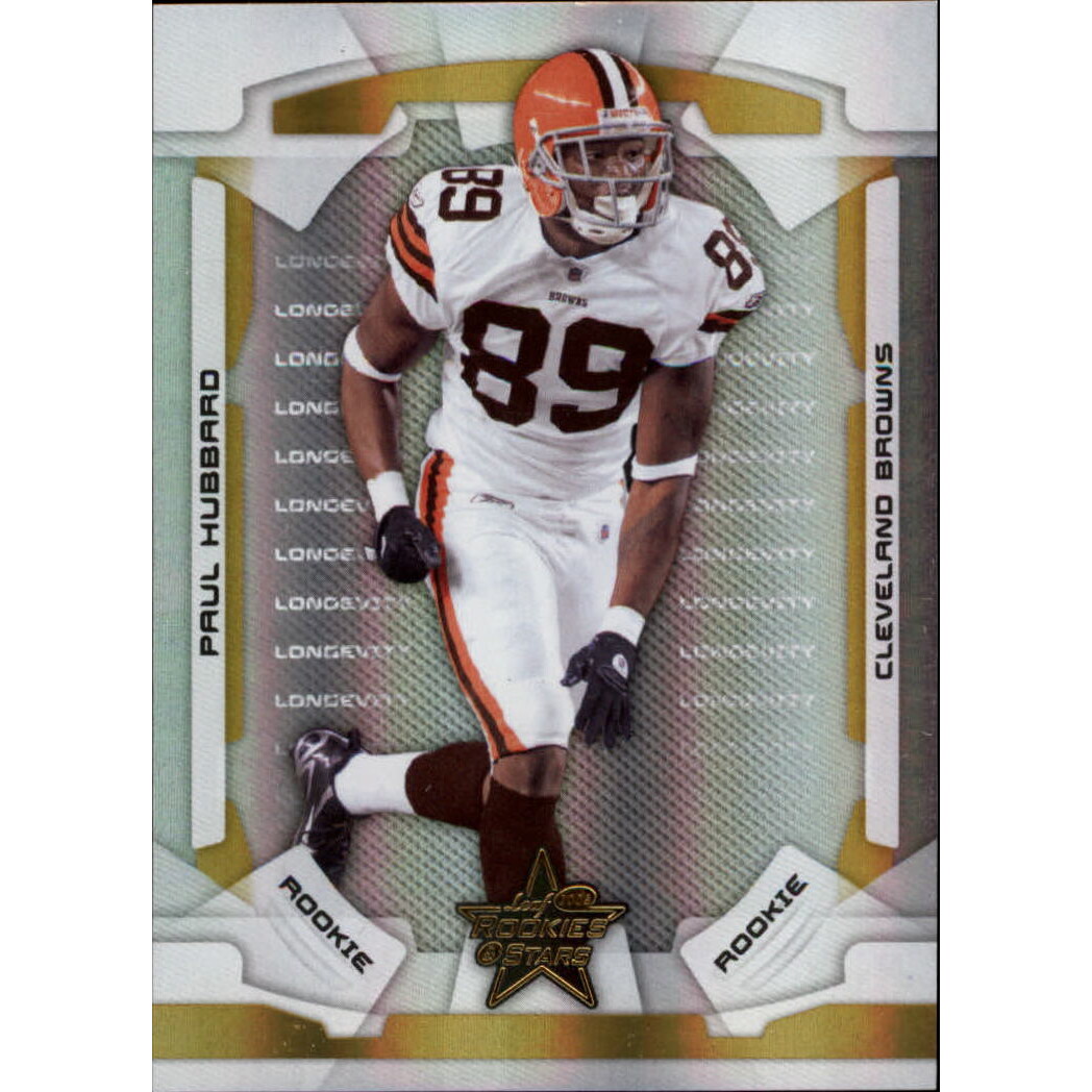 2008 Leaf Rookies and Stars Longevity Parallel Gold #167 Paul Hubbard