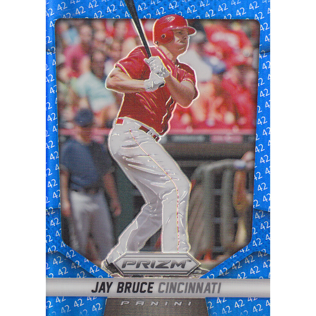 2014 Panini Prizm Prizms Blue 42 #116 Jay Bruce