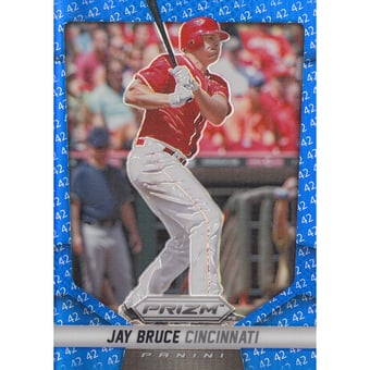 2014 Panini Prizm Prizms Blue 42 #116 Jay Bruce