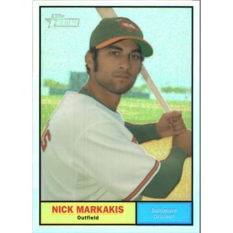 2010 Topps Heritage Chrome Refractors #C19 Nick Markakis