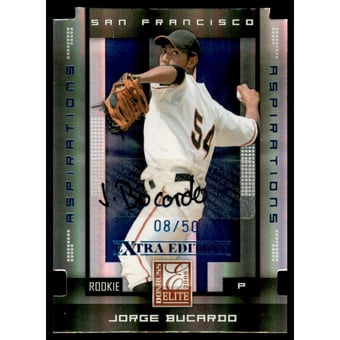 2008 Donruss Elite Extra Edition Signature Aspirations #133 Jorge Bucardo/50