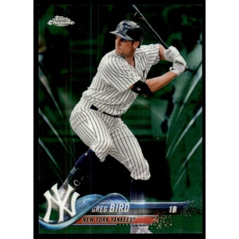 2018 Topps Chrome Green Refractors #174 Greg Bird