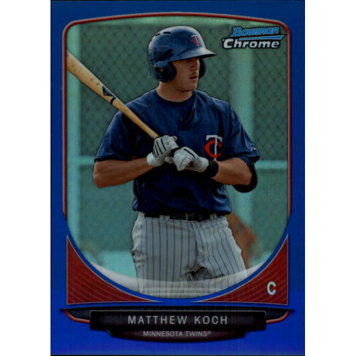 2013 Bowman Chrome Prospects Blue Refractors #BCP43 Matthew Koch 2013 Bowman Chrome Prospects Blue Refractors #BCP43 Matthew Koch