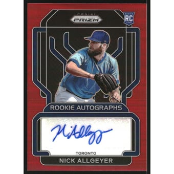 2022 Panini Prizm Rookie Autographs Prizms Red #94 Nick Allgeyer
