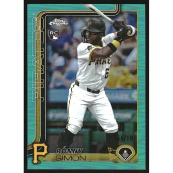 2025 Topps Chrome Update Aqua Refractors #USC35 Ronny Simon