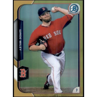 2015 Bowman Chrome Gold Refractors #25 Wade Miley