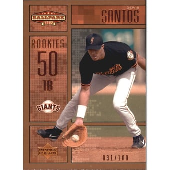 2002 Upper Deck Ballpark Idols Bronze #220 Deivis Santos ROO