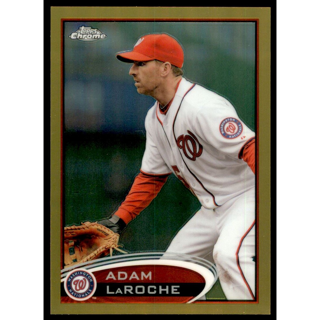 2012 Topps Chrome Gold Refractors #211 Adam LaRoche. rookie card picture