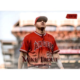 2019 Stadium Club Red Foil #60 Mike Trout