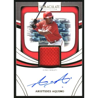 2022 Immaculate Collection Immaculate Material Signatures #17 Aristides Aquino/99