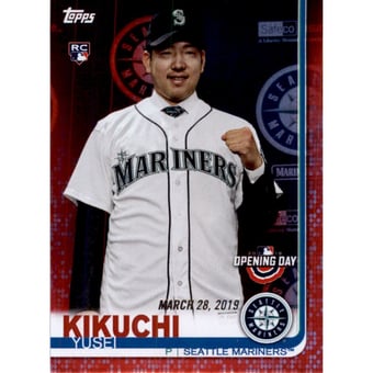 2019 Topps Opening Day Red Foil #55 Yusei Kikuchi