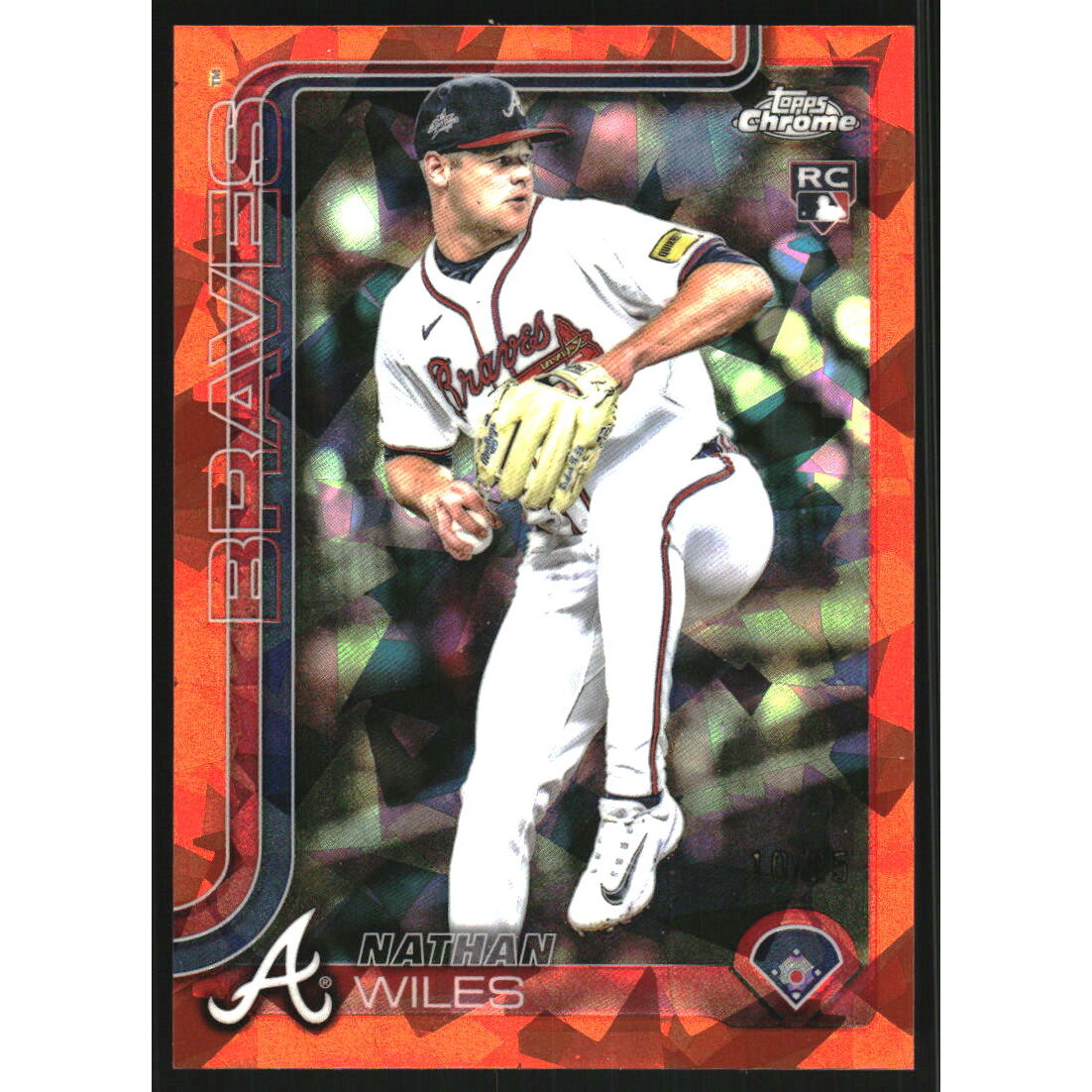 2025 Topps Chrome Update Sapphire Orange #USC172 Nathan Wiles