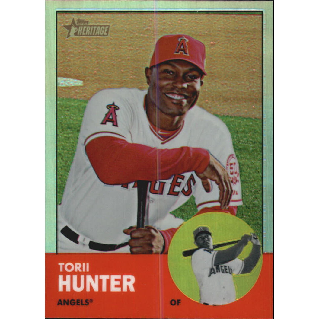 2012 Topps Heritage Chrome Refractors #HP34 Torii Hunter. rookie card picture