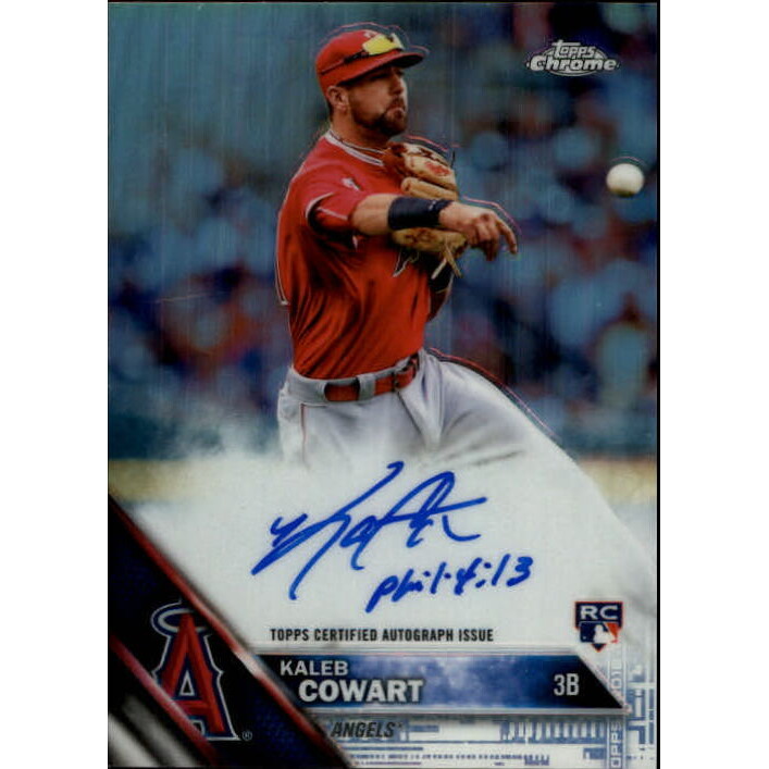 2016 Topps Chrome Rookie Autographs Refractors #RAKC Kaleb Cowart. rookie card picture