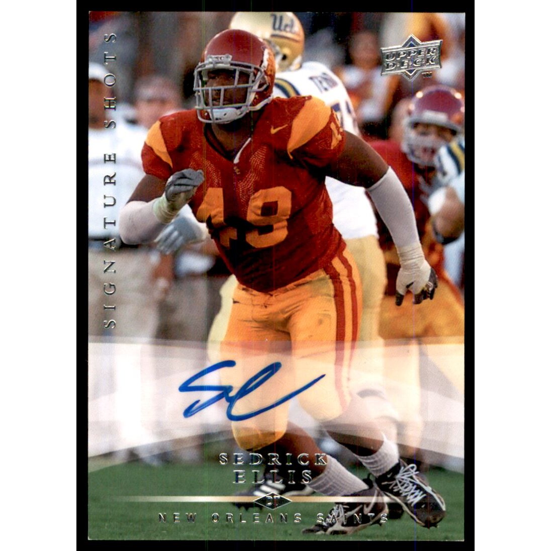 2008 Upper Deck Signature Shots #SS52 Sedrick Ellis. rookie card picture