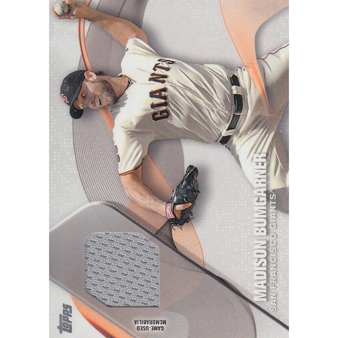 2017 Topps Major League Materials #MLMMBU Madison Bumgarner. rookie card picture