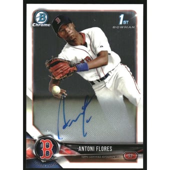 2018 Bowman Chrome Prospect Autographs #BCPAAF Antoni Flores