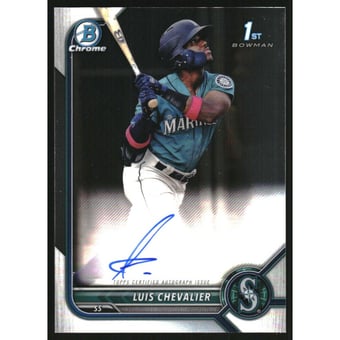 2022 Bowman Chrome Prospect Autographs #CPALC Luis Chevalier