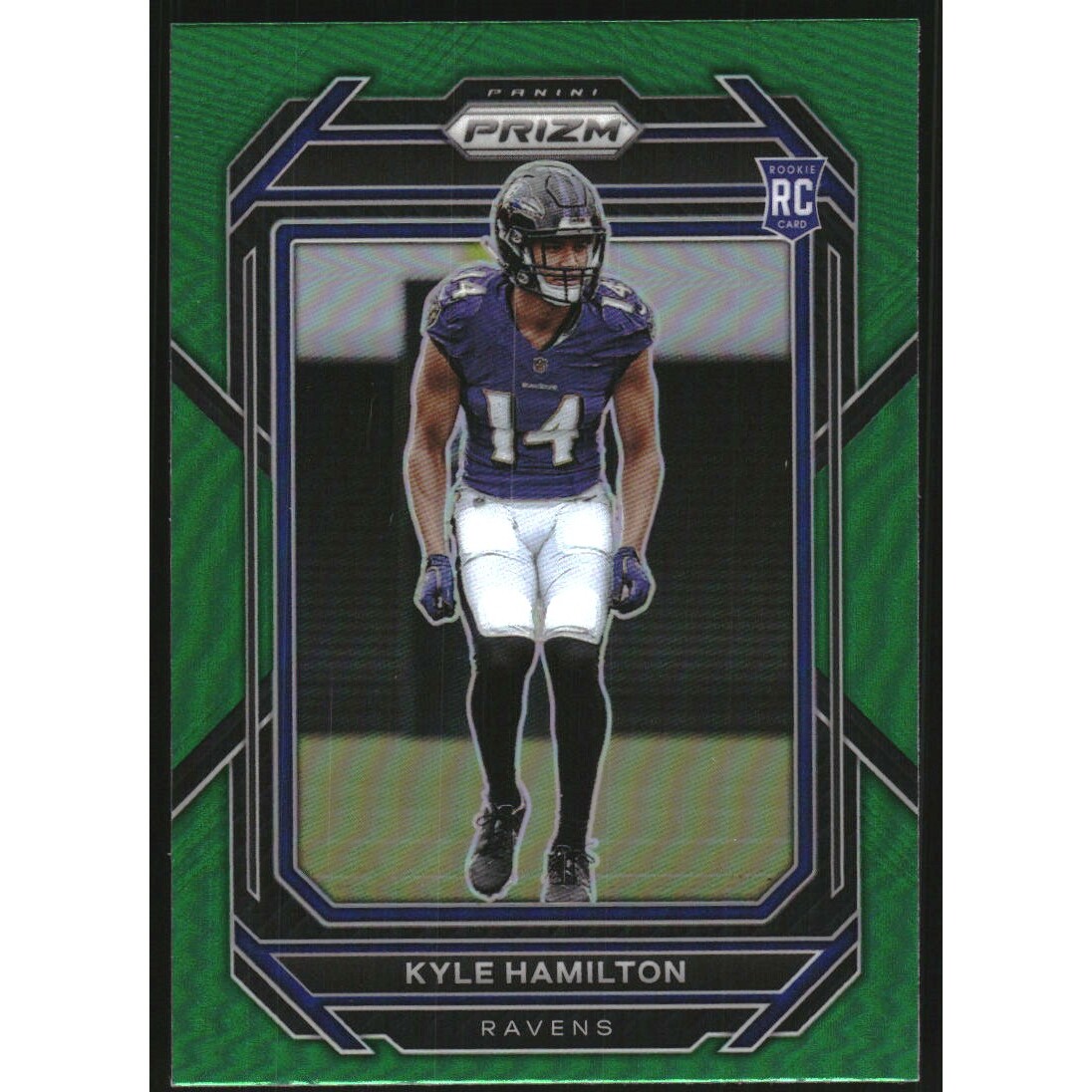 2022 Panini Prizm Prizms Green #342 Kyle Hamilton