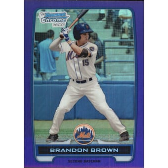 2012 Bowman Chrome Prospects Purple Refractors #BCP49 Brandon Brown