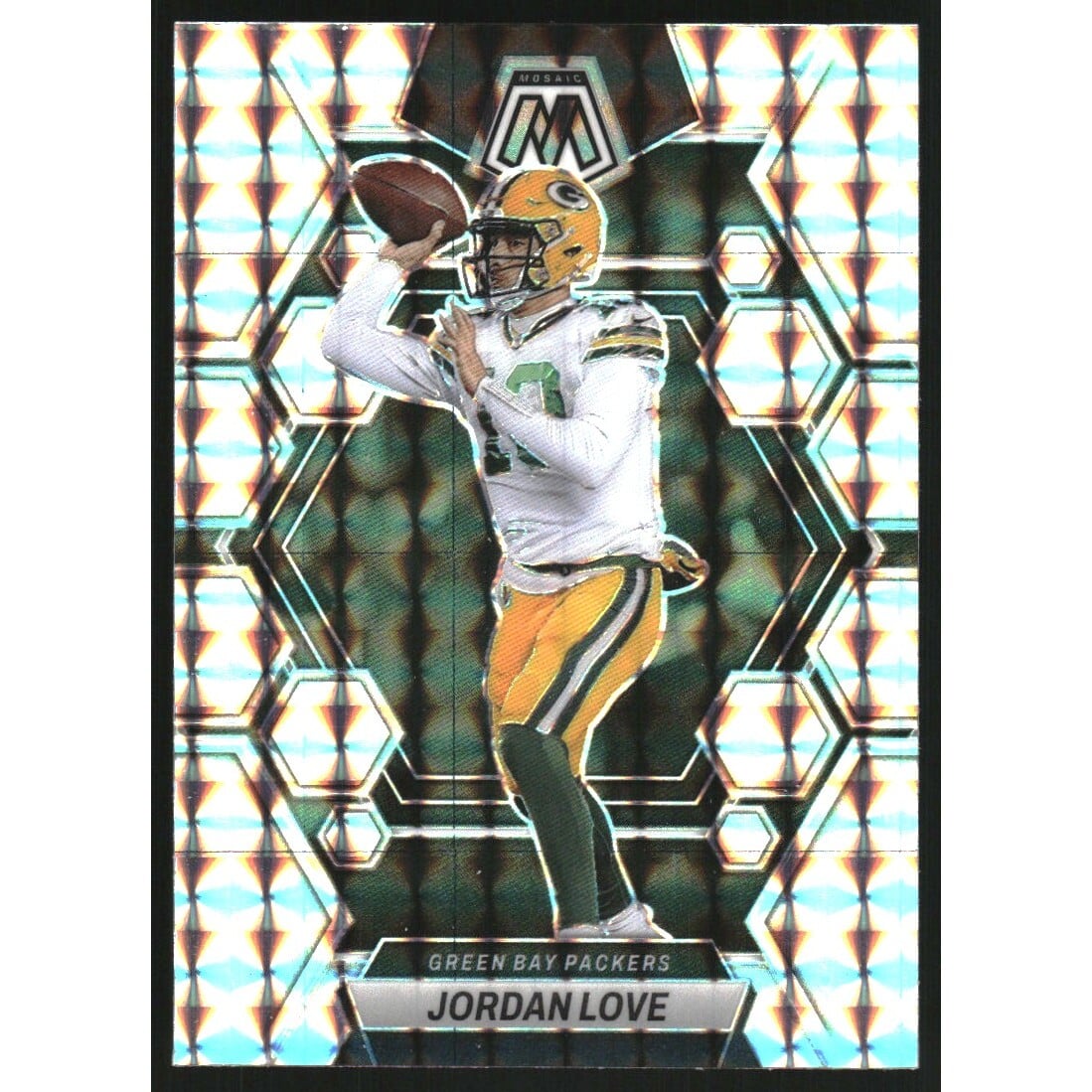 2023 Panini Mosaic Mosaic #83 Jordan Love. rookie card picture