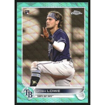 2022 Topps Chrome Aqua Wave Refractors #83 Josh Lowe